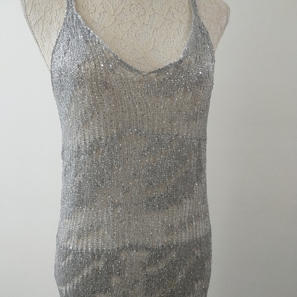 ZARA SEE THROUGH  LONG EVENING DRESS - Picture 2 of 11